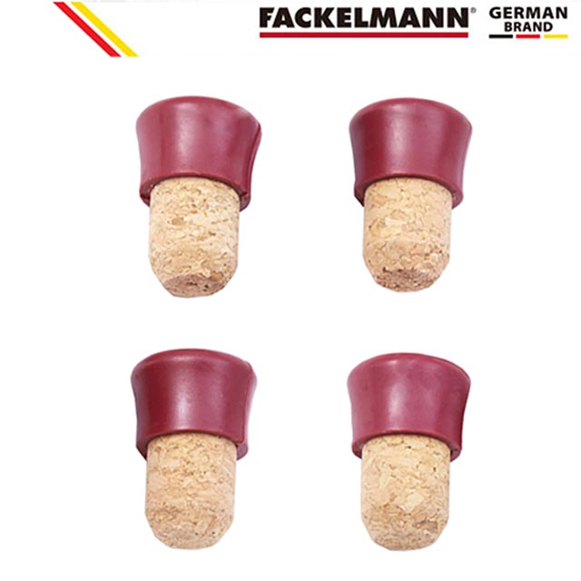 德國法克漫 Fackelmann 四入裝軟木瓶塞