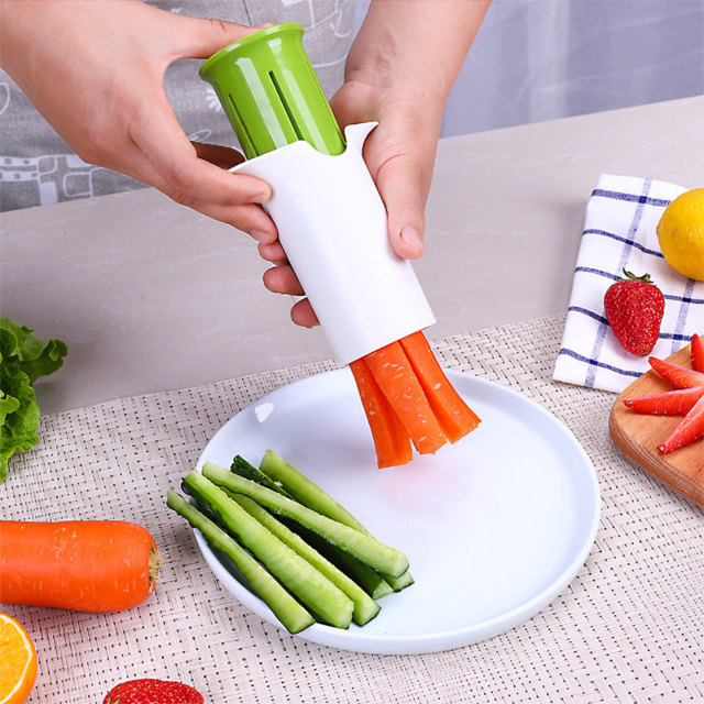 【荷生活】蔬菜棒分切器 黃瓜紅蘿蔔切割器 寶寶副食品水果快速分切