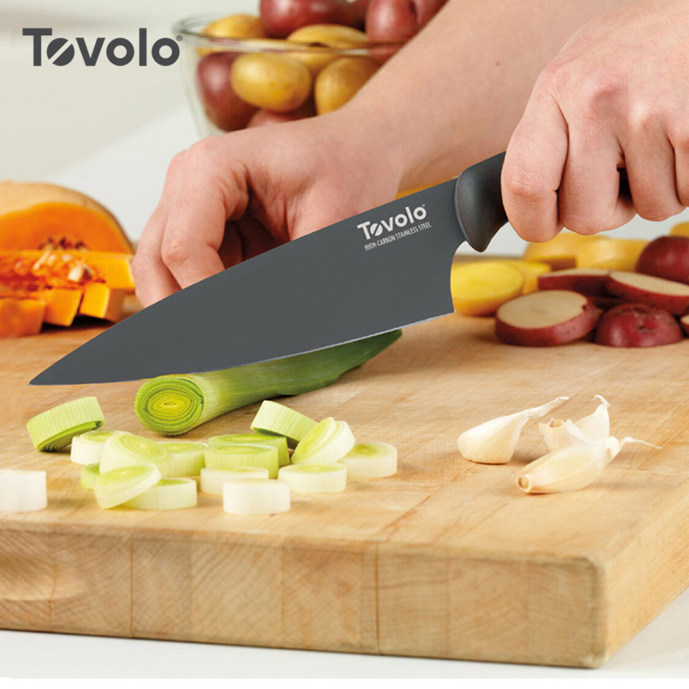 【美國Tovolo】舒適握感不鏽鋼主廚刀-17cm( 廚師刀 一體成形 廚用刀 )