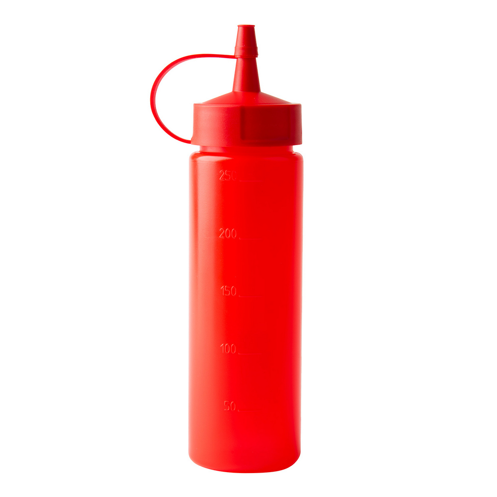 EXCELSA 圓筒醬料擠壓瓶(紅250ml)