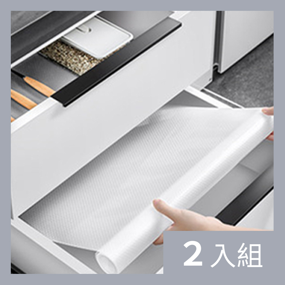 【CS22】日本rakumiya防水防潮防油防蟲抗菌貼紙櫥櫃抽屜墊-2入