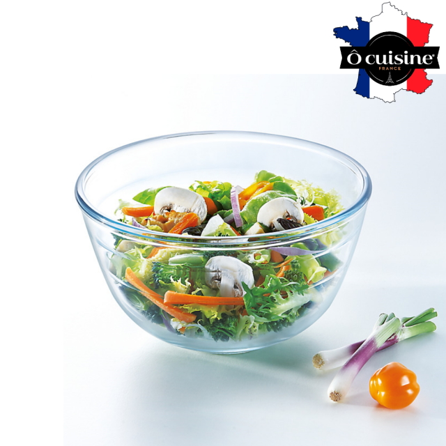 【法國O cuisine】歐酷新烘焙-百年工藝耐熱玻璃調理盆21CM