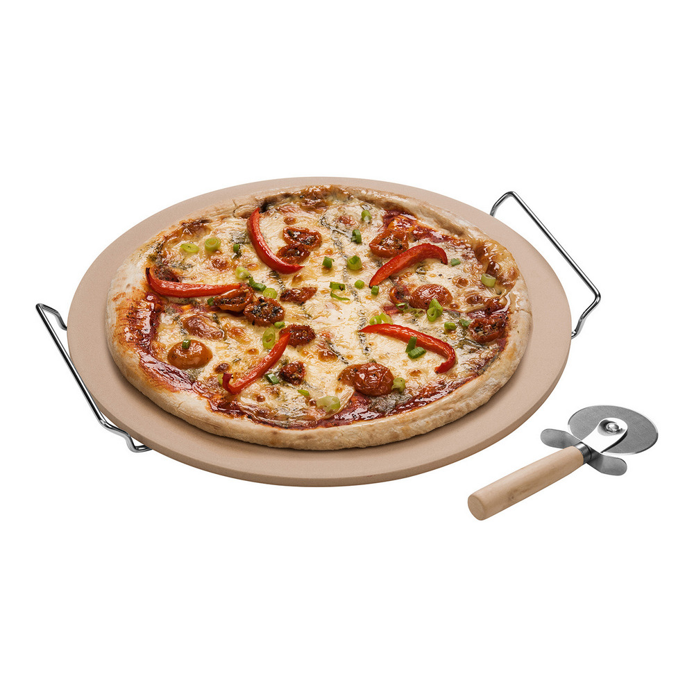 Premier 披薩刀+石陶披薩烤盤(38cm)