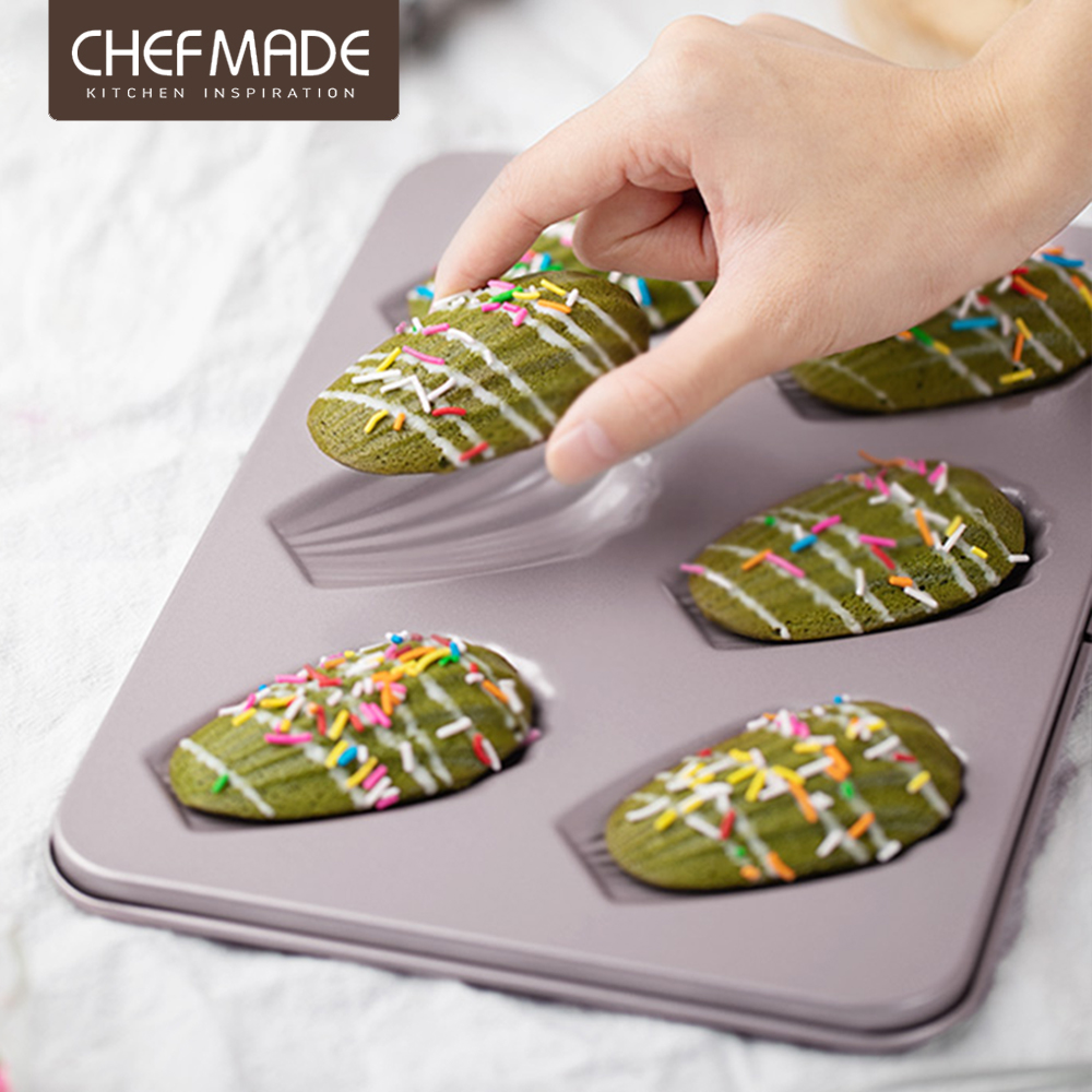 【美國Chefmade】法式瑪德蓮 6連不沾烤模(CM049)