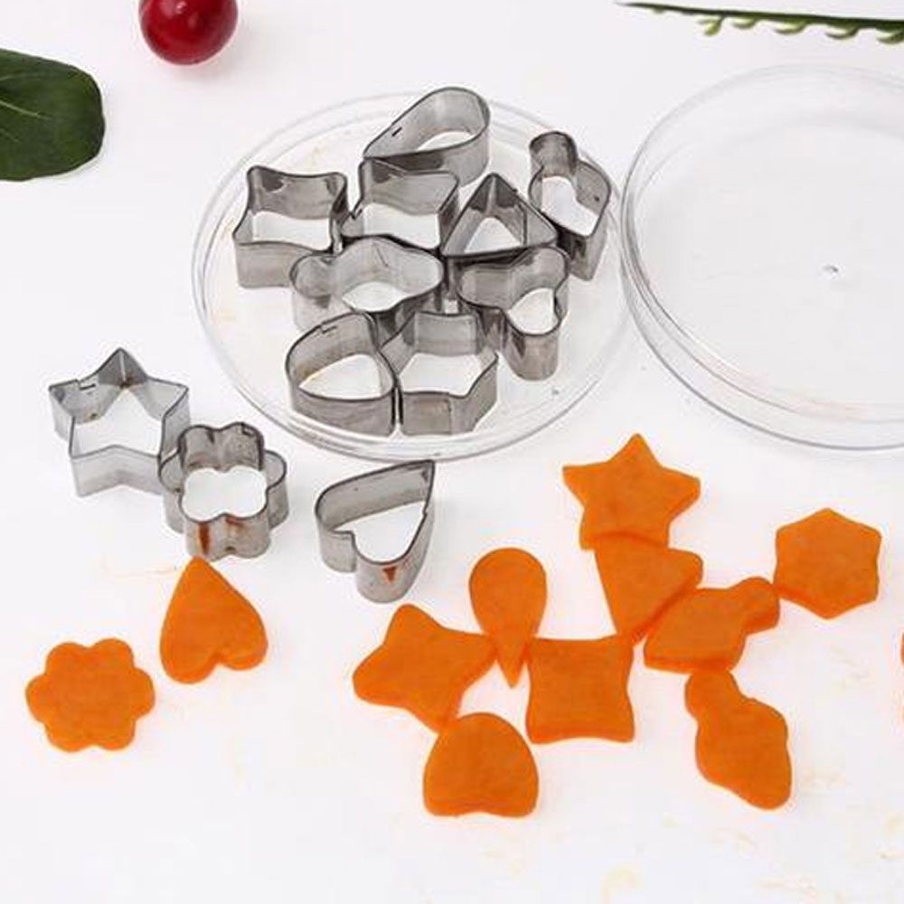 PS MALL不鏽鋼餅乾模具 烘焙模具 1組(12件/組)
