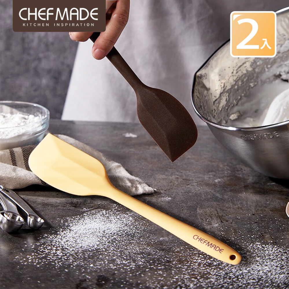 【Chefmade】矽膠刮刀-大小2入組(CM021)