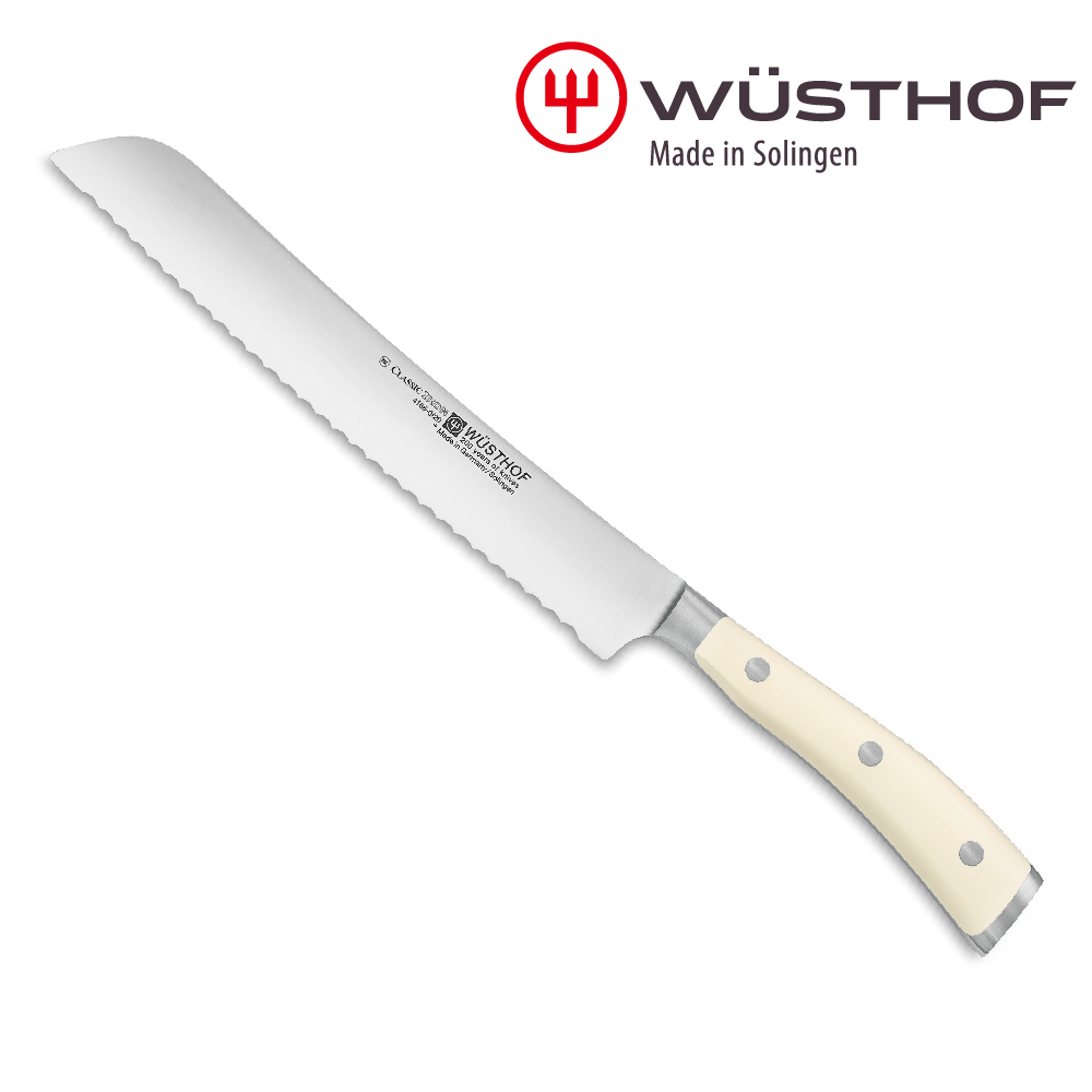 《WUSTHOF》德國三叉CLASSIC IKON_creme 20cm麵包刀