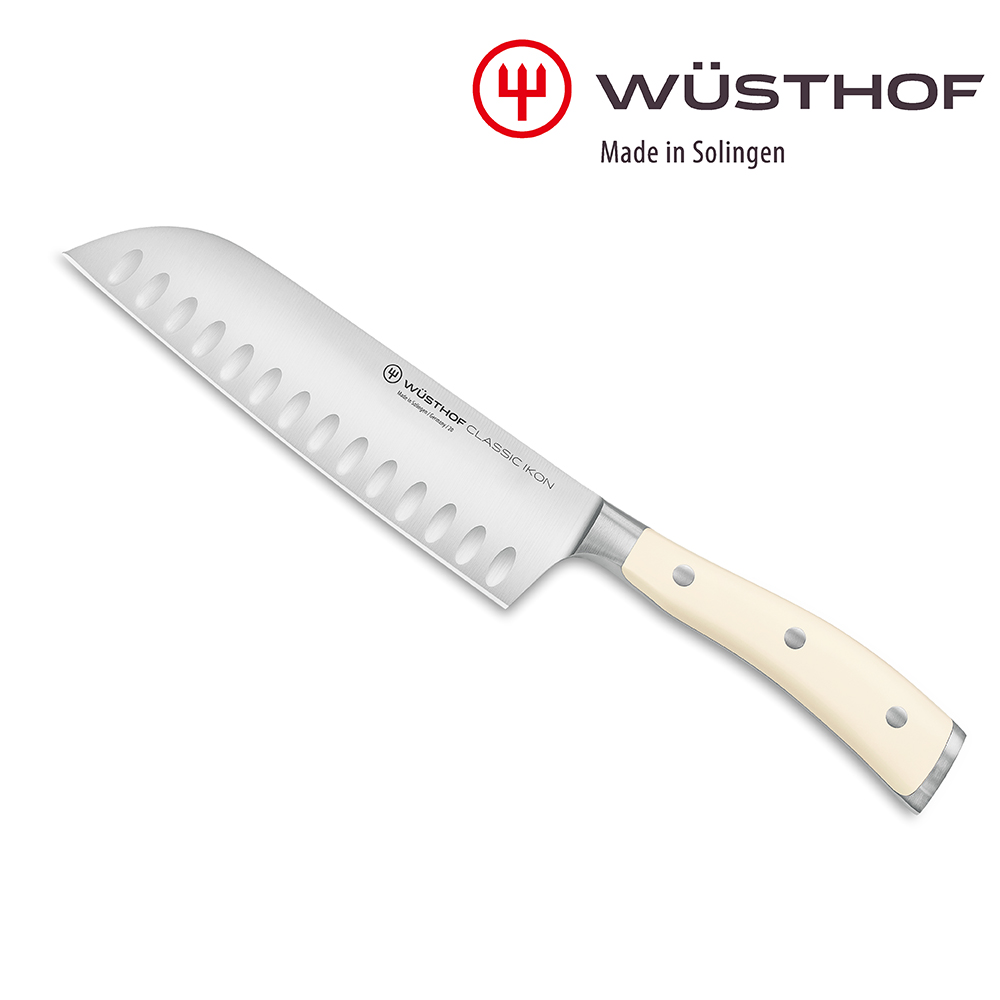 《WUSTHOF》德國三叉牌CLASSIC IKON cream 17cm三德刀