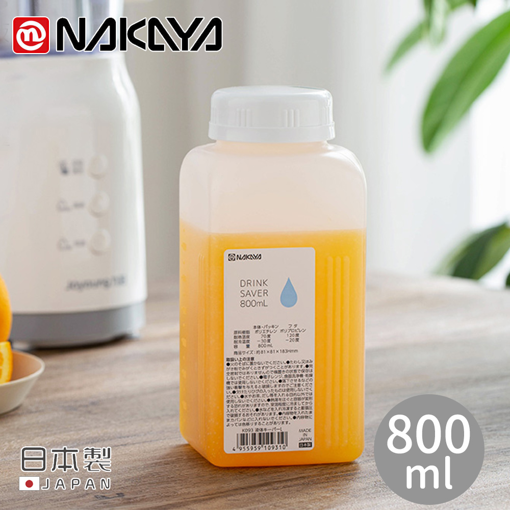 【日本NAKAYA】日本製方形攜帶式水壺800ml
