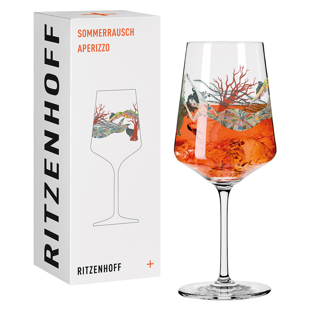 【RITZENHOFF】Summer Rush/夏季高峰系列 高腳水晶杯-美人魚