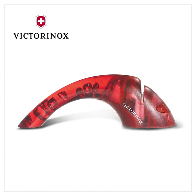 VICTORINOX 瑞士維氏 陶瓷磨刀器 / 紅 7.8721