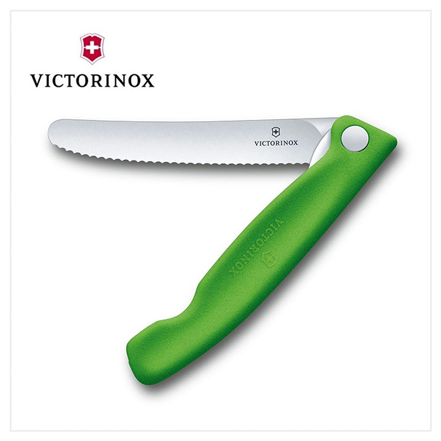 VICTORINOX 瑞士維氏 折疊式番茄刀 / 綠 6.7836.F4B
