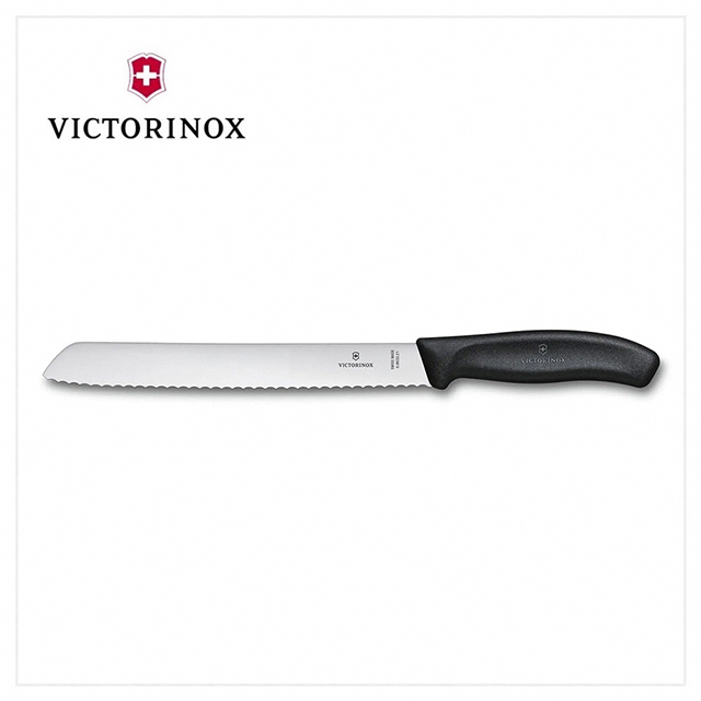 VICTORINOX 瑞士維氏 麵包刀 / 黑 6.8633.21B