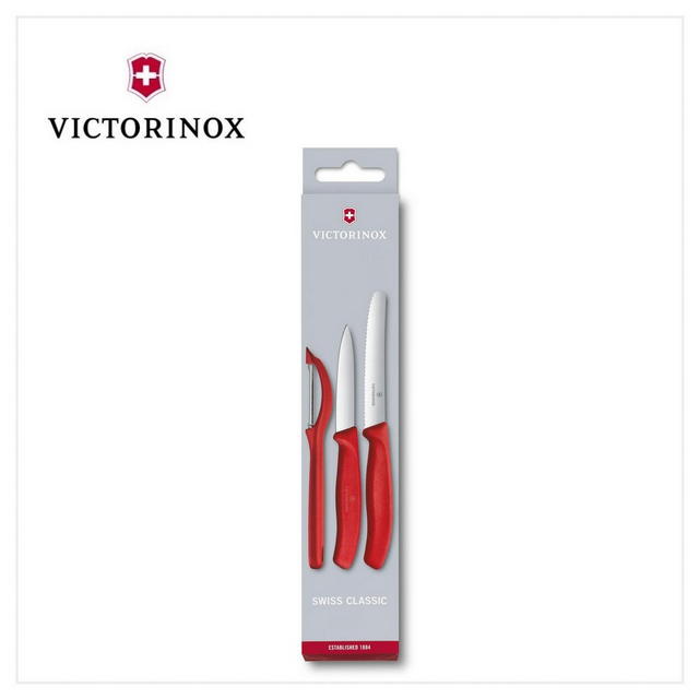 VICTORINOX 6.7111.31 餐刀組 (直立式刨刀+番茄刀+平尖刀)