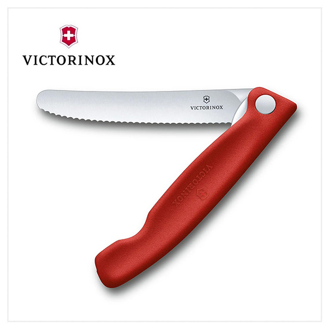 VICTORINOX 6.7831.FB 摺疊式番茄刀(鋸齒11cm) 紅