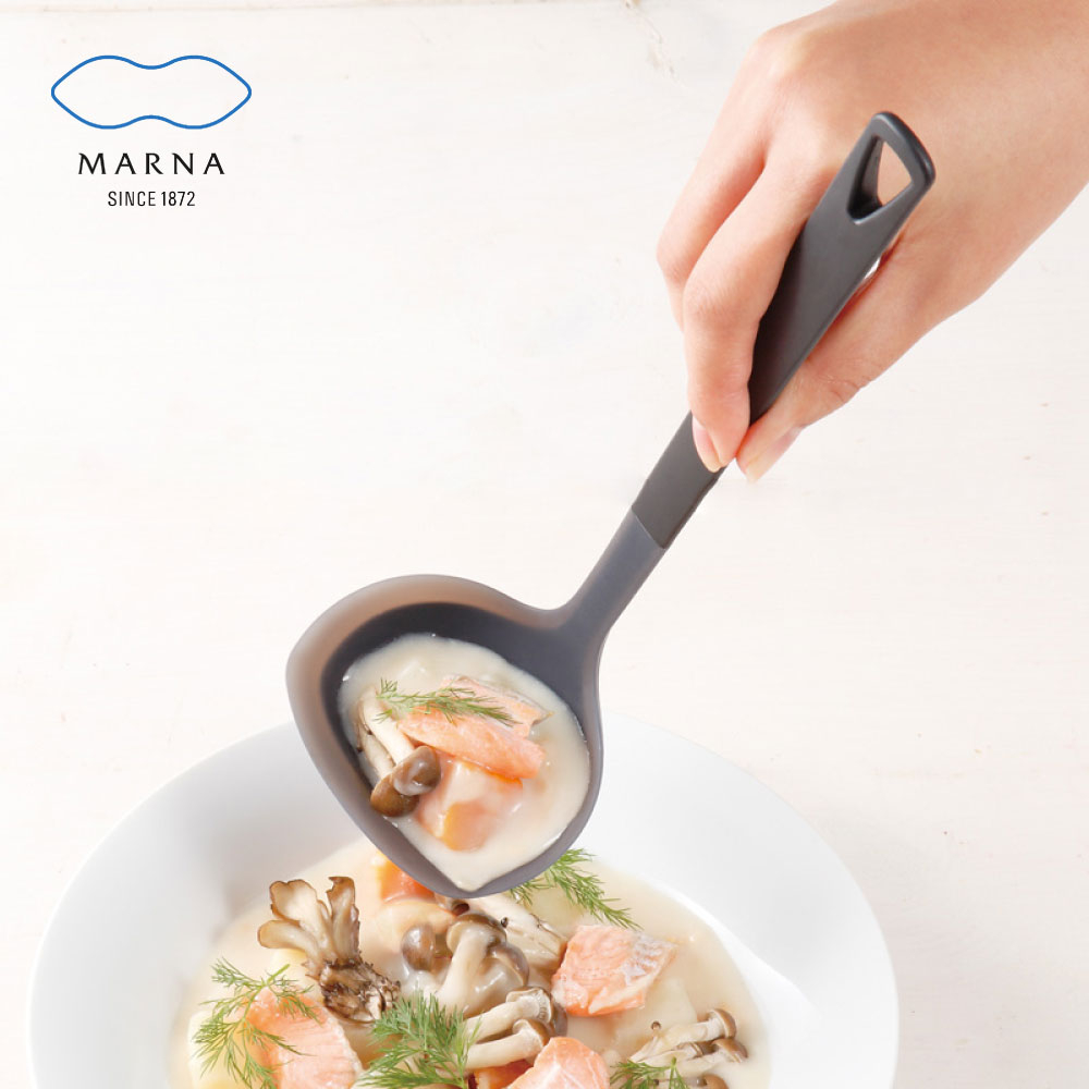 【MARNA】 日本品牌三角耐熱矽膠湯勺