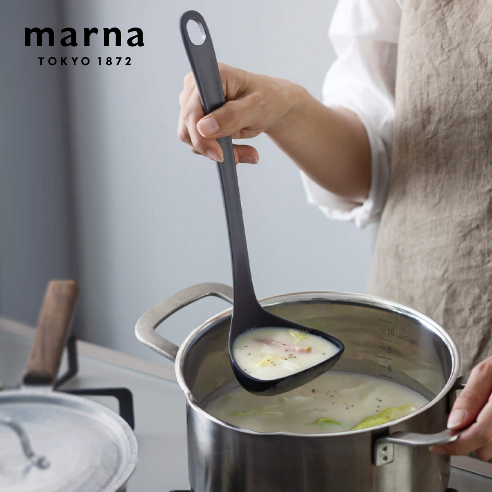 【MARNA】 日本品牌不粘鍋料理廚具-矽膠湯杓