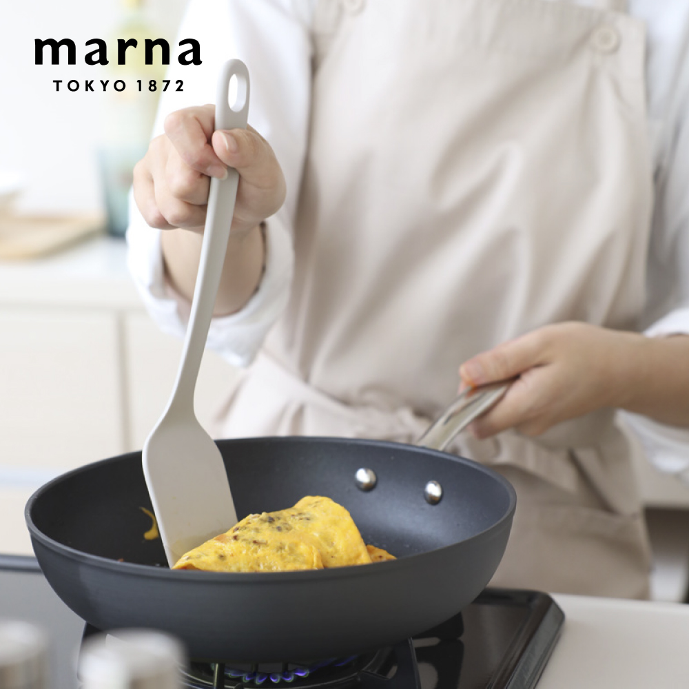 【MARNA】 日本品牌不粘鍋料理廚具-矽膠平鏟