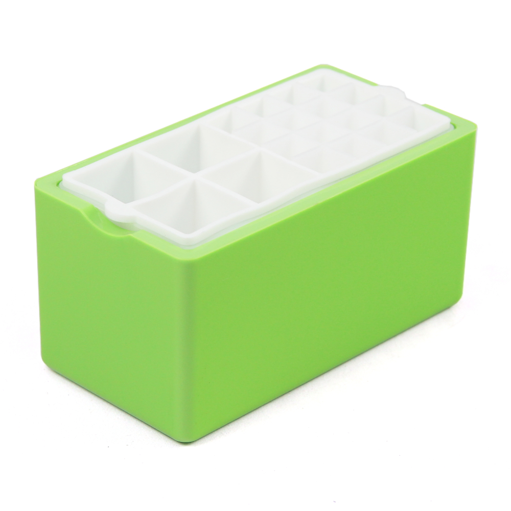 Bargogo 超透明製冰盒-矽膠材質(4格+16格)