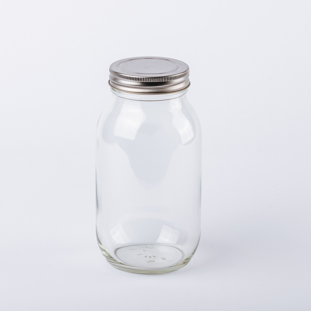 【日本星硝】不鏽鋼蓋密封玻璃罐（900ml）