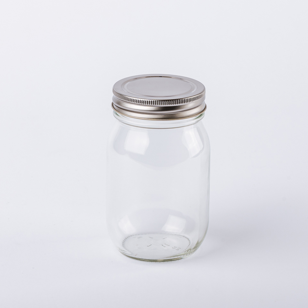 【日本星硝】不鏽鋼蓋密封玻璃罐（450ml）