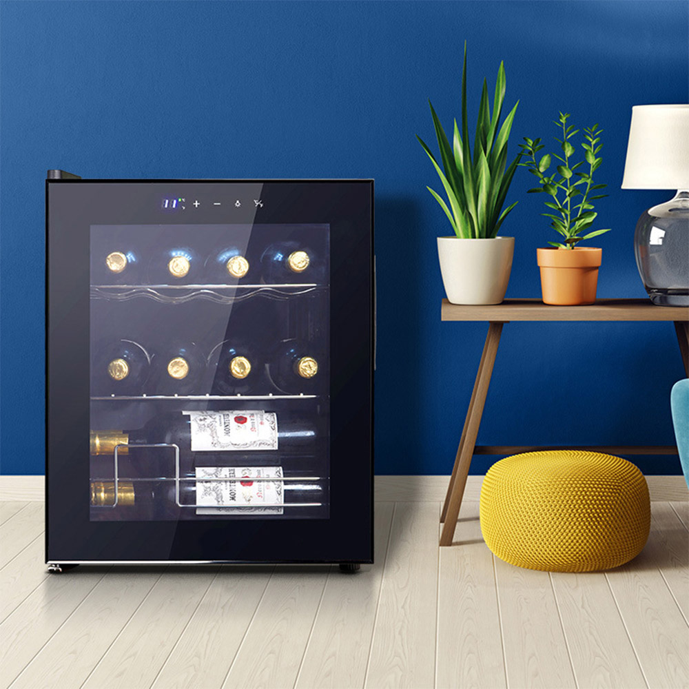 集集客 【集集客】12瓶裝酒櫃 48L恒溫恒濕紅酒櫃 冷藏冰箱 冷藏櫃