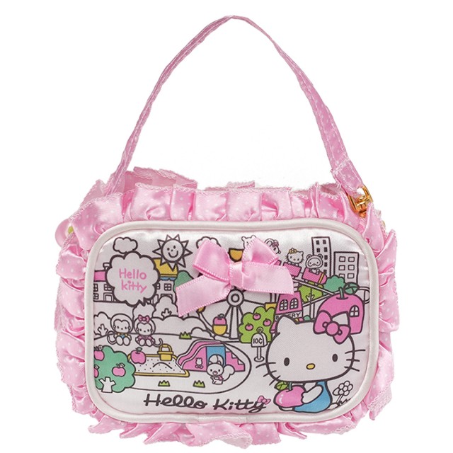 Hello Kitty凱蒂貓手提零錢包化妝包收納包收納袋隨身包煙包283769【小品館】