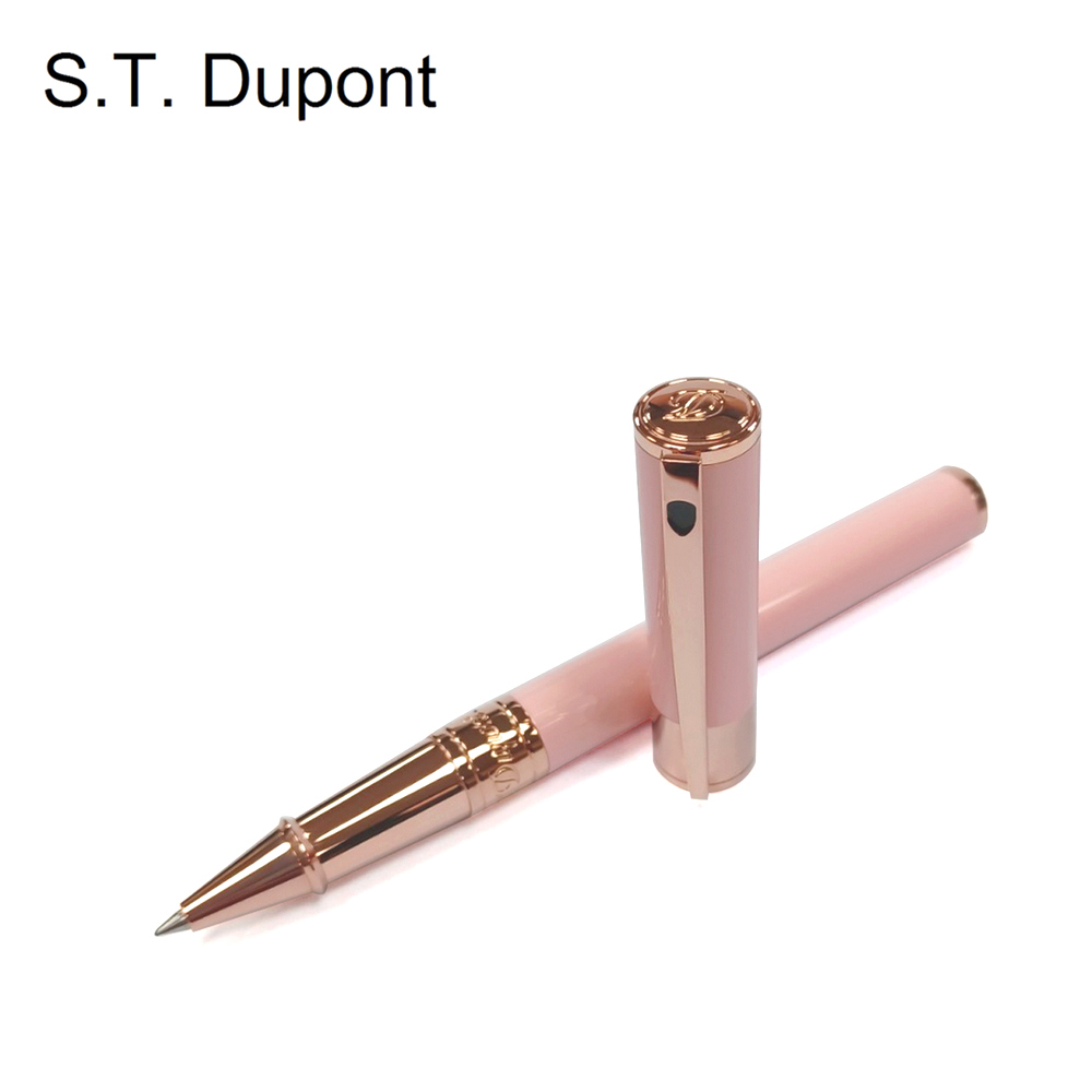 S.T.Dupont 都彭 D-銀夾 鋼珠筆 pink gold(262278)
