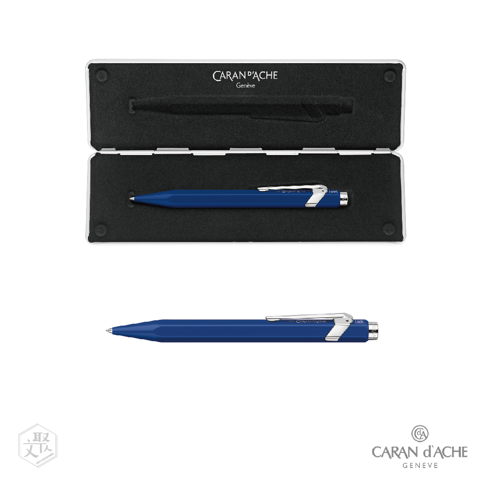 CARAN D’ACHE 卡達 849 按鍵式 鋼珠筆 -經典藍