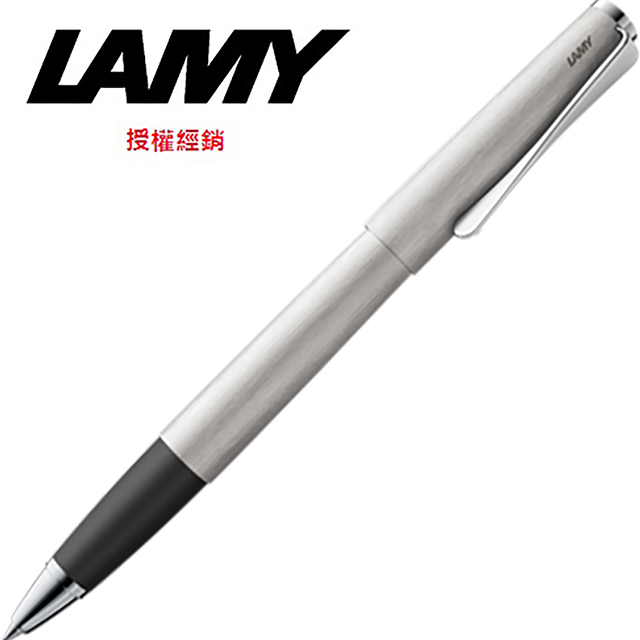 LAMY STUDIO系列不鏽鋼刷紋銀色鋼珠筆 365