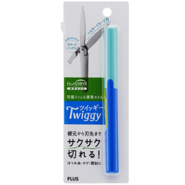 PLUS 攜帶式筆型剪刀 藍34-575