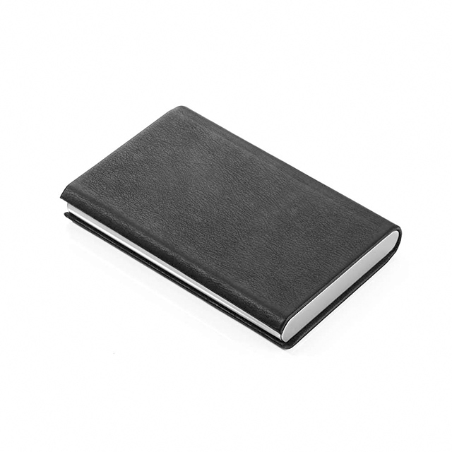 【TROIKA】金屬皮革RFID卡夾-黑