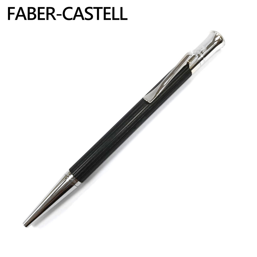 Faber-Castell 鍍白金烏木原子筆 145531