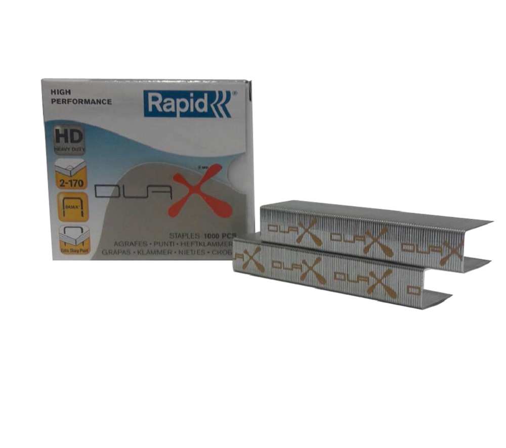 DUAX RAPID 重型訂書機專用訂書針-金鋼1號(1000支/盒)