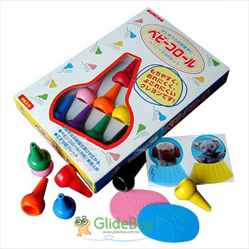 【GlideBuy】兒童專用安全蠟筆(8色+玩具)_HYT003