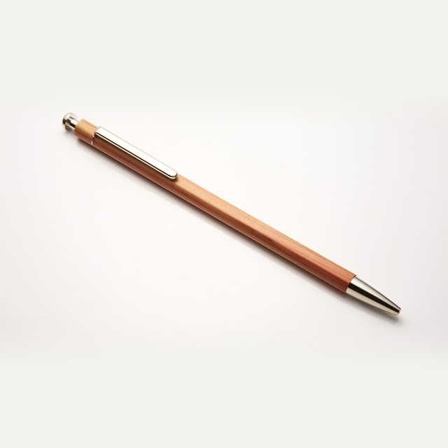 【日本北星鉛筆】大人的鉛筆夾式 附筆芯削 (原木筆桿)