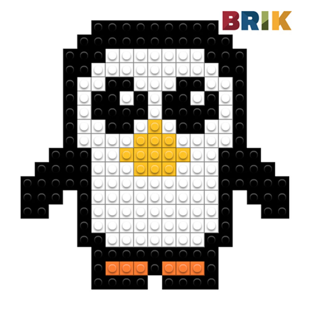 【美國BRIK】造型積木組- 企鵝