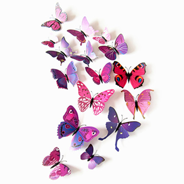 《Stylelife》3D蝴蝶裝飾別針-漸層紫