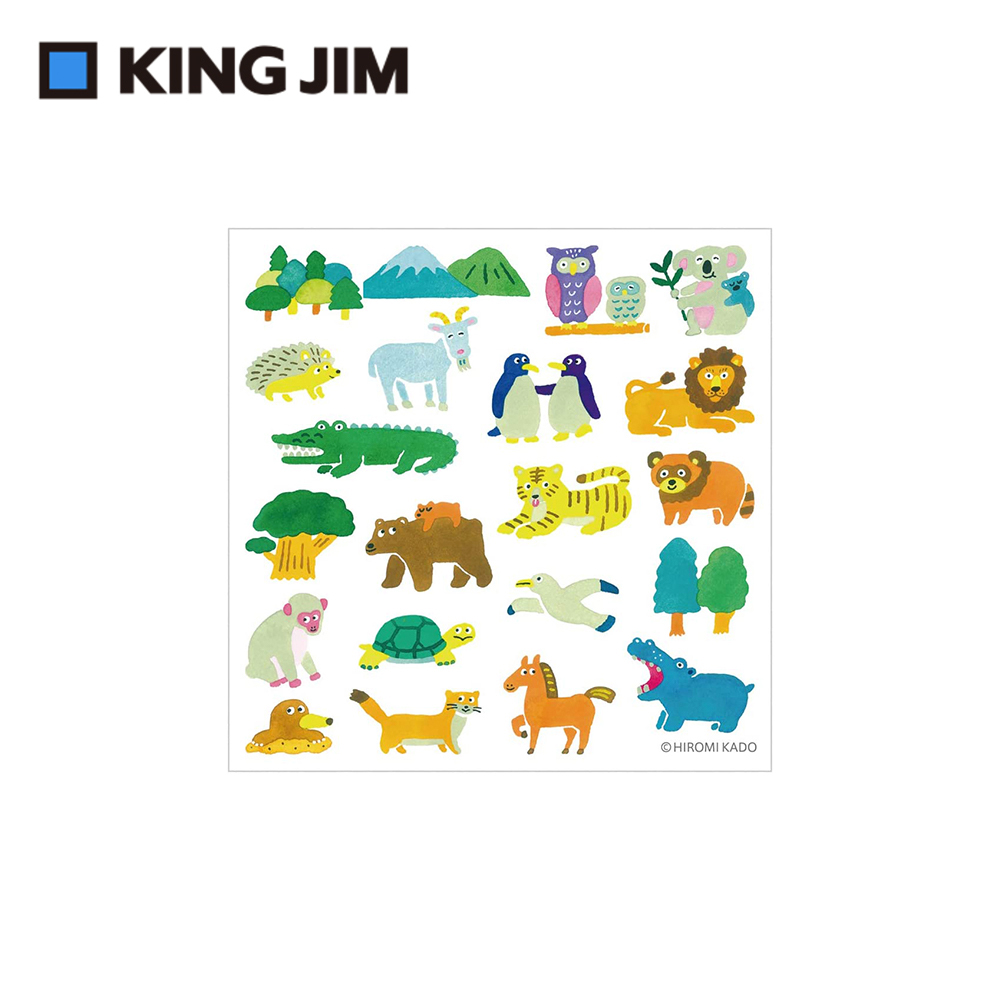 【KING JIM】pop up 立體貼紙 動物園 (POP003)