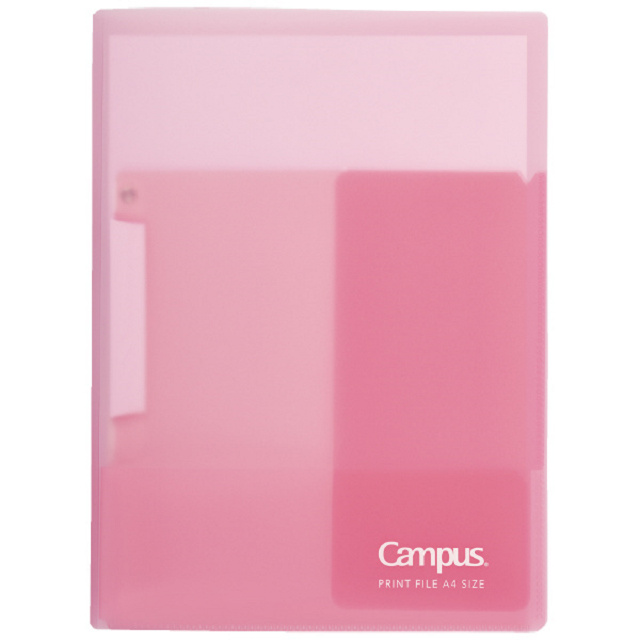 KOKUYO Campus反摺式便利文件夾A4-粉紅