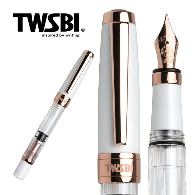 台灣 TWSBI 三文堂《580 系列鋼筆》白玫瑰金 II
