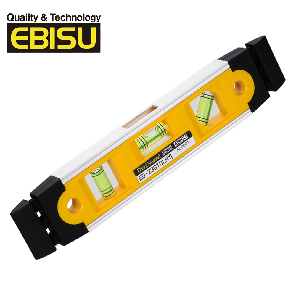 EBISU Mini系列 - 耐衝擊水平尺 230mm-黃