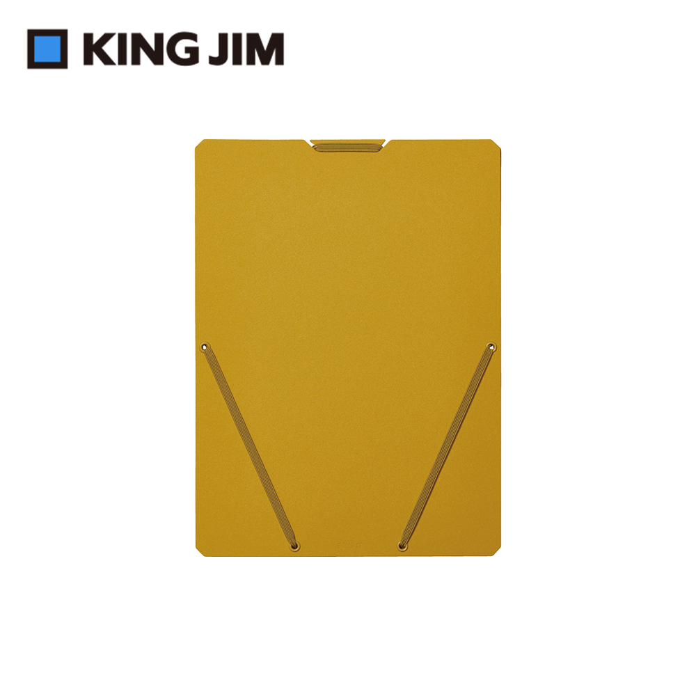【KING JIM】Sand It文件收納夾 芥黃 A4直向 (2572-YL)