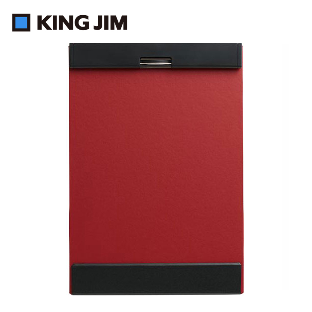 【KING JIM】MAGFLAP 磁吸式板夾 A4 紅色 (5085-RD)