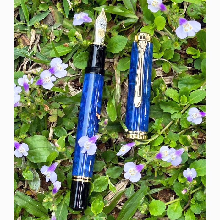 德國Pelikan百利金 M800 blue o blue 18k鋼筆