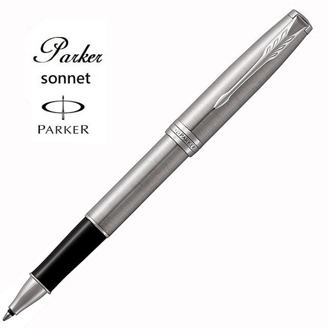 PARKER 派克卓爾鋼桿白夾鋼珠筆