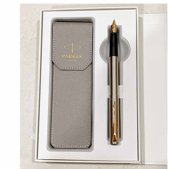 派克 PARKER VECTOR 威雅 鋼桿金夾 鋼筆 禮盒組