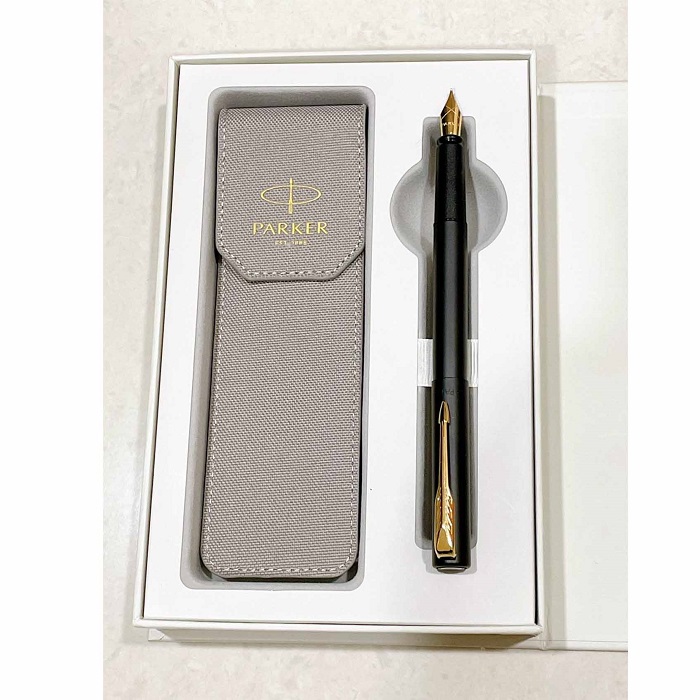派克 PARKER VECTOR 威雅 黑桿金夾 鋼筆 禮盒組