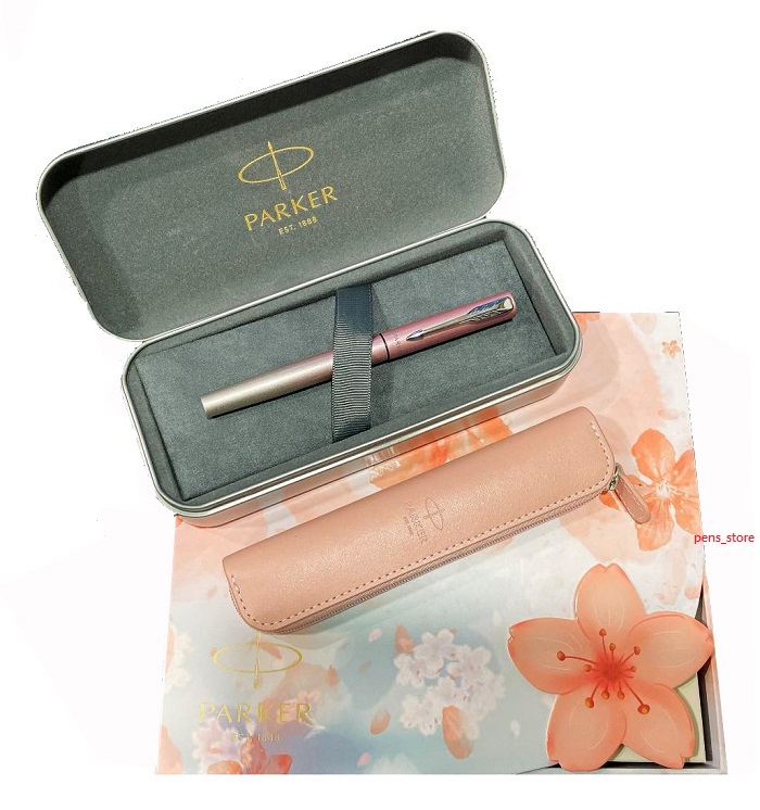 派克PARKER 櫻花粉鋼筆禮盒組