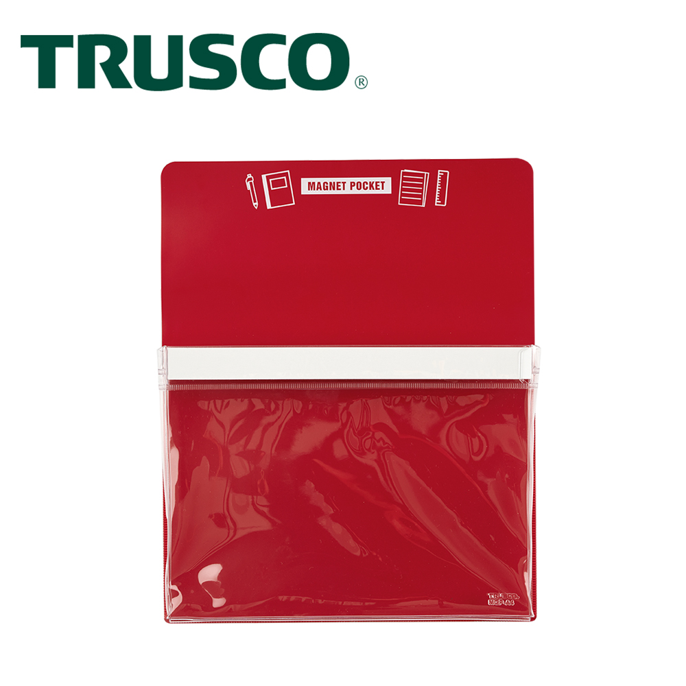 【Trusco】 磁性收納盒A5-紅